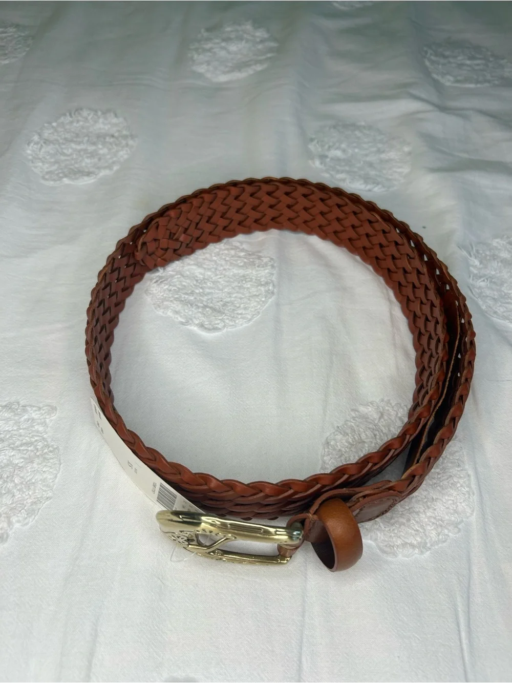 Anthropologie Western Buckle Woven Belt